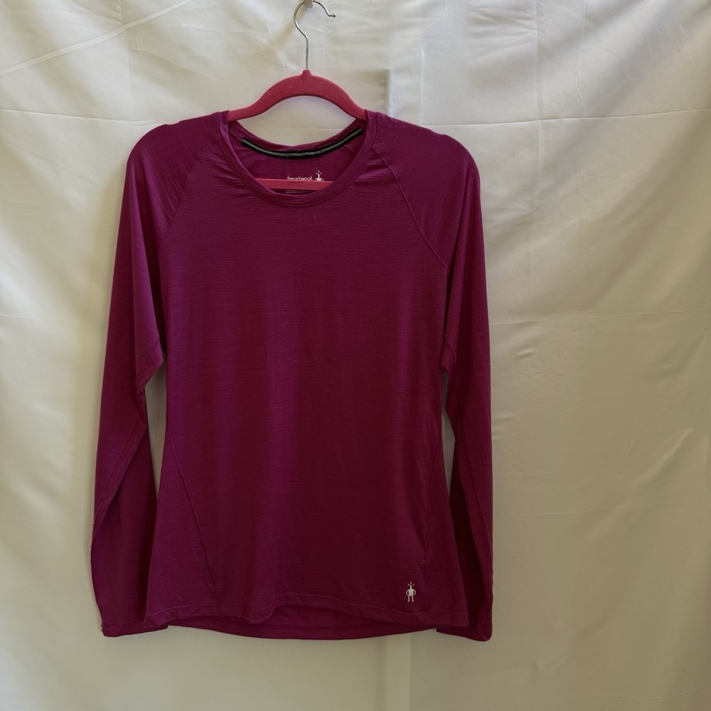 Smartwool Merino 150 Base Layer Women's Large Magenta Long Sleeve Outdoor